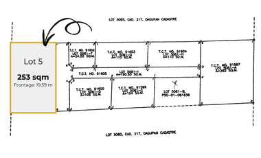 253 sqm Residential Lot in Lucao District, Dagupan City