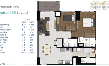 1BR NUVEO IN CERCA - LAS PIÑAS ~ ALABANG -- PRE-SELLING