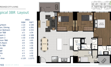 1BR NUVEO IN CERCA - LAS PIÑAS ~ ALABANG -- PRE-SELLING