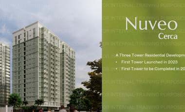 STUDIO -  NUVEO IN CERCA - LAS PIÑAS ~ ALABANG -- PRE-SELLING