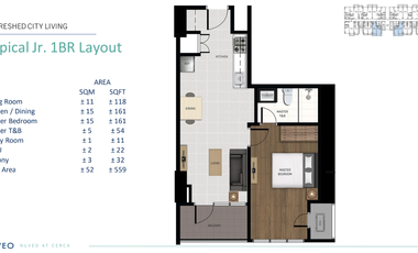 1BR - SENTROVE IN CLOVERLEAF -- PRE-SELLING
