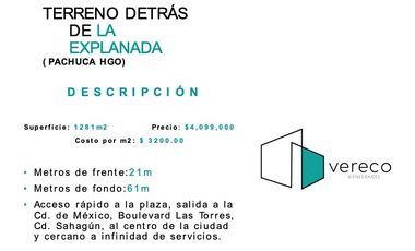 Oportunidad Única: Terreno en Zona Comercial y Habitacional Atrás de Plaza Explanada.