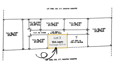 104 sqm Residential Lot For Sale in Lucao District, Dagupan City