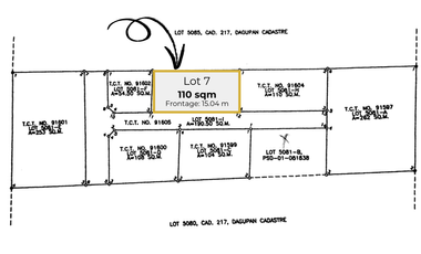 110 sqm Residential Lot in Lucao District, Dagupan City