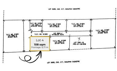 108 sqm Residential Lot For Sale in Lucao District, Dagupan City