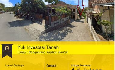 tanah di bangunjiwo kasihan bantul dekat Kampus UMY yogyakarta