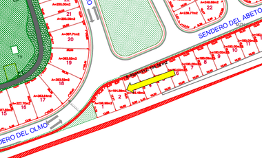 VENTA TERRENO HABITACIONAL de 195m2 en Residencial El Encino, S. del Abeto Lt.2