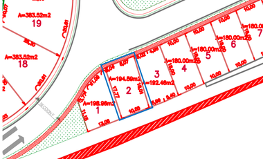 VENTA TERRENO HABITACIONAL de 195m2 en Residencial El Encino, S. del Abeto Lt.2