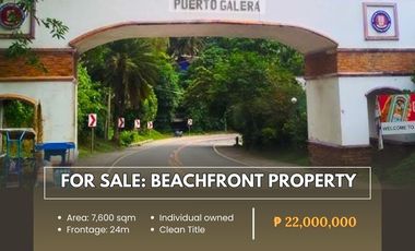 For Sale: Residential Lot located at Brgy. Villaflor, Puerto Galera, Oriental Mindoro