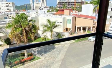 DEPARTAMENTO RENTA MAZATLÁN 2 RECÁMARAS, ALBERCA