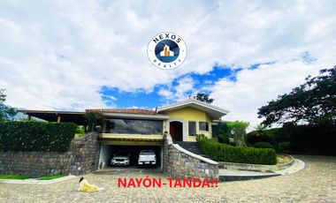 HERMOSA CASA DE UNA SOLA PLANTA DE VENTA EN NAYÓN TANDA!