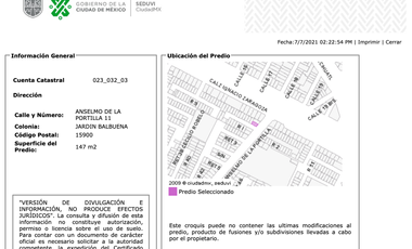 CASA EN REMATE EN ANSELMO DE LA PORTILLA JARDIN BALBUENA CDMX