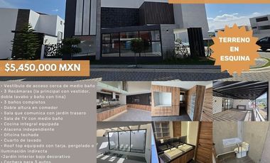 Casa en Venta en Lomas de Angelópolis, San Andrés Cholula - 3 Recámaras, 3.5 Baños, Roof Garden