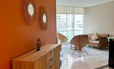 Apartamento en renta amueblado con vista a a la Bolsa Mexicana de Valores