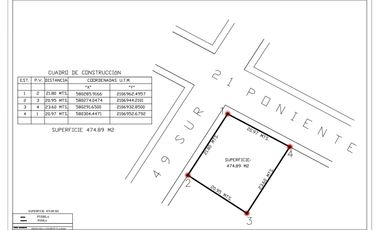 TERRENO  EN ESQUINA 474M2 EN VENTA  A UNOS METROS DE BOULEVARD  ESTEBAN DE ANTUÑANO Y LA PAZ