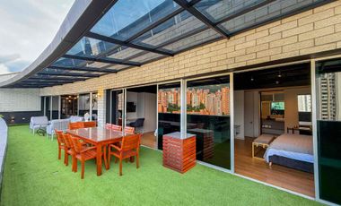 RENTO PENTHOUSE AMOBLADO EN EL POBLADO