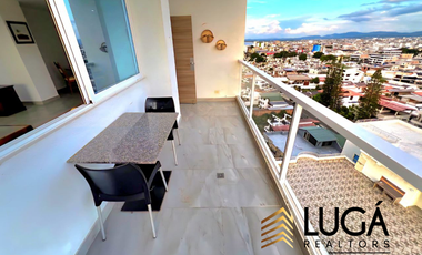 Departamento amoblado con vista al mar en renta Sector Playa Murciélago, Manta, Ecuador