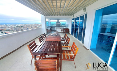 Departamento amoblado con vista al mar en renta Sector Playa Murciélago, Manta, Ecuador