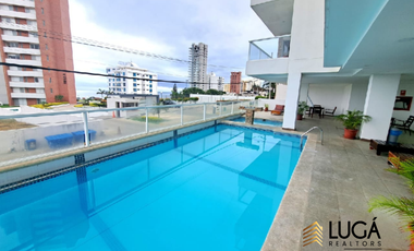 Departamento amoblado con vista al mar en renta Sector Playa Murciélago, Manta, Ecuador