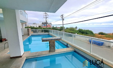 Departamento amoblado con vista al mar en renta Sector Playa Murciélago, Manta, Ecuador