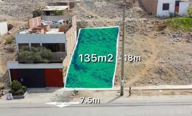 TERRENO EN VENTA, MIRASOL DE HUAMPANI, 135 M2