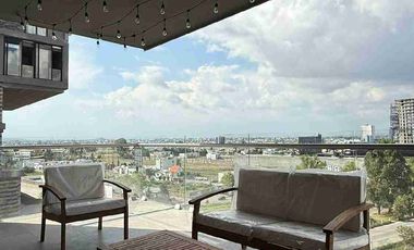 Departamento amueblado en rentatipo loft con terraza