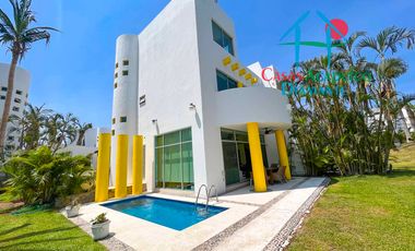 Casa con alberca privada, jardín y acceso al campo de golf. Xcaret 65