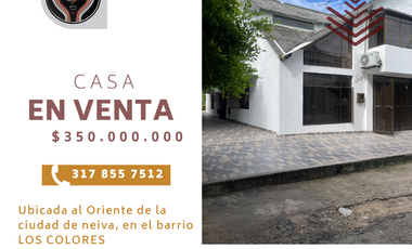 EN VENTA CASA ORIENTE NEIVA