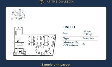 Rent To Own Premium Office Units for Sale in The Galleon, ADB Avenue Ortigas CBD