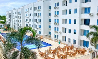 Vendo Apto amoblado En Mar Caribe, Quinto piso, Con ascensor