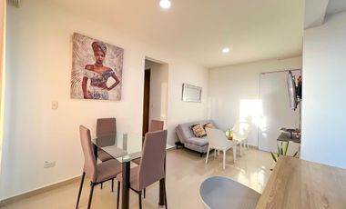 Vendo Apto amoblado En Mar Caribe, Quinto piso, Con ascensor