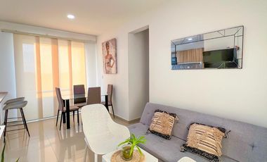 Vendo Apto amoblado En Mar Caribe, Quinto piso, Con ascensor