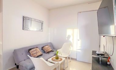 Vendo Apto amoblado En Mar Caribe, Quinto piso, Con ascensor