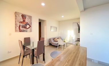 Vendo Apto amoblado En Mar Caribe, Quinto piso, Con ascensor