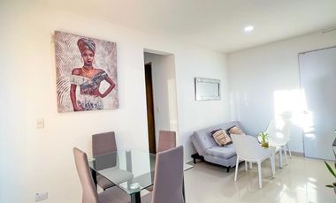 Vendo Apto amoblado En Mar Caribe, Quinto piso, Con ascensor