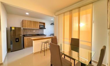 Vendo Apto amoblado En Mar Caribe, Quinto piso, Con ascensor