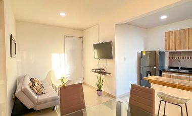 Vendo Apto amoblado En Mar Caribe, Quinto piso, Con ascensor