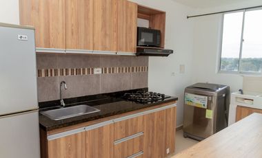 Vendo Apto amoblado En Mar Caribe, Quinto piso, Con ascensor