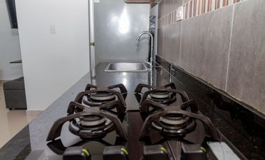 Vendo Apto amoblado En Mar Caribe, Quinto piso, Con ascensor