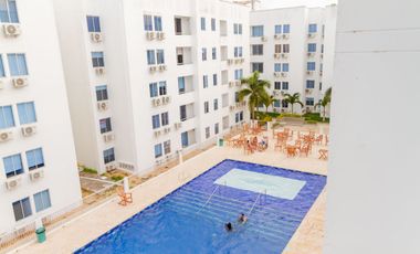 Vendo Apto amoblado En Mar Caribe, Quinto piso, Con ascensor