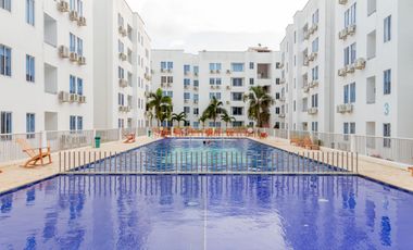 Vendo Apto amoblado En Mar Caribe, Quinto piso, Con ascensor