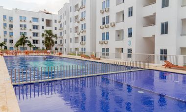 Vendo Apto amoblado En Mar Caribe, Quinto piso, Con ascensor