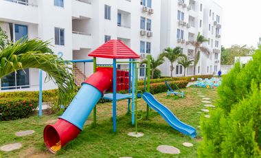 Vendo Apto amoblado En Mar Caribe, Quinto piso, Con ascensor