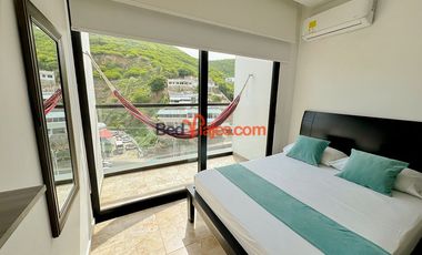 Arriendo por dias Apartasuite con Balcón y Piscina en El Rodadero