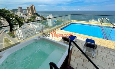 Arriendo por dias Apartasuite con Balcón y Piscina en El Rodadero