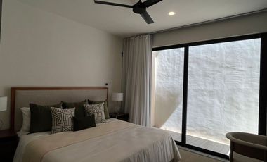 Departamento en venta  en planta baja con terraza en Temozon Norte