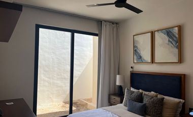 Departamento en venta  en planta baja con terraza en Temozon Norte