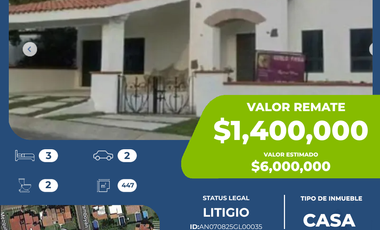 *HERMOSA CASA LOMAS DE COCOYOC, FRAMBOYAN  EN REMATE BANCARIO*