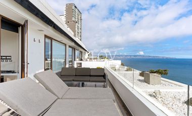 Departamento De Lujo Frente Al Mar En Reñaca Norte