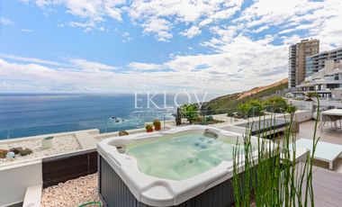 Departamento De Lujo Frente Al Mar En Reñaca Norte